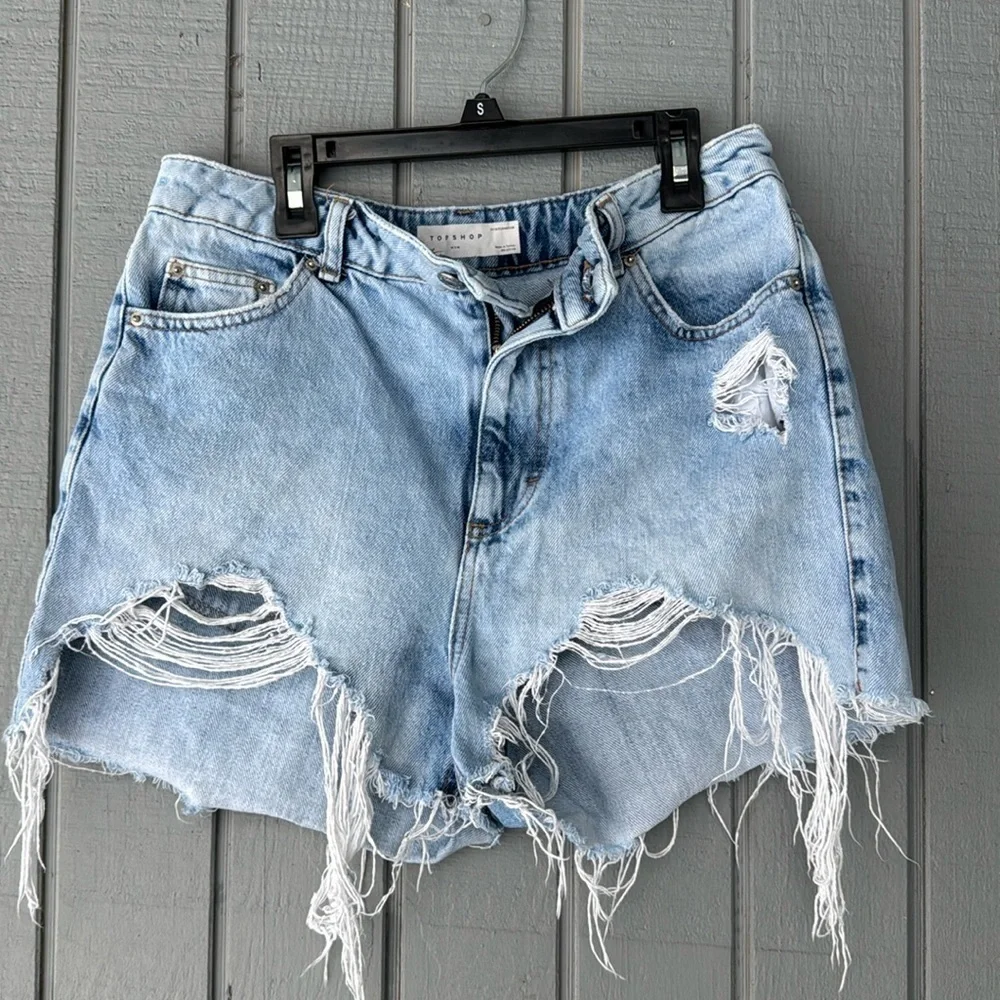 Topshop Denim Jeans 8 Distressed